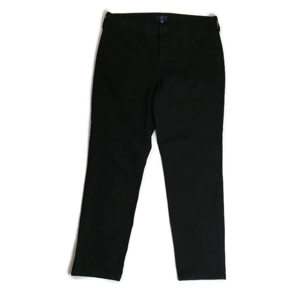 NYDJ Jeans Ankle Jeans Black Sz 10 Lift Tuck Tech